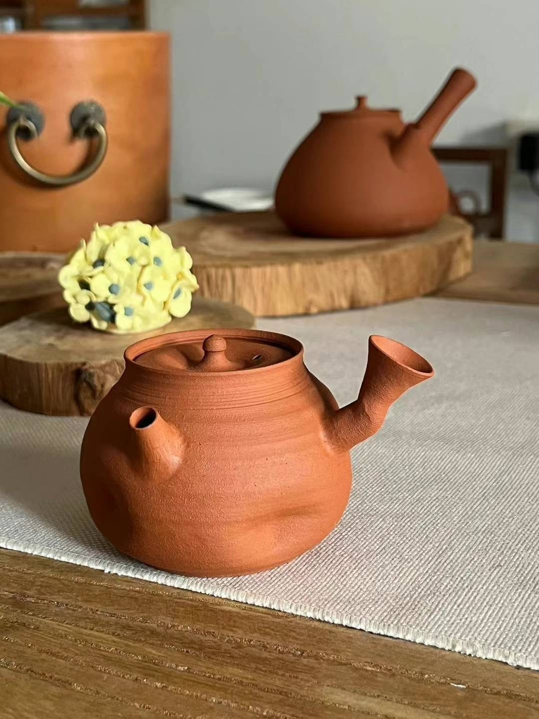 纯手工潮州手拉茶壶 钟玉鹏作品 Pure handmade Teochew teapot