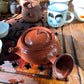 潮州手拉朱泥壶 章永城作品 Chaozhou hand-made red clay tea pot, 120ml 茶壶