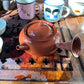 潮州手拉朱泥壶 章永城作品 Chaozhou hand-made red clay tea pot, 120ml 茶壶