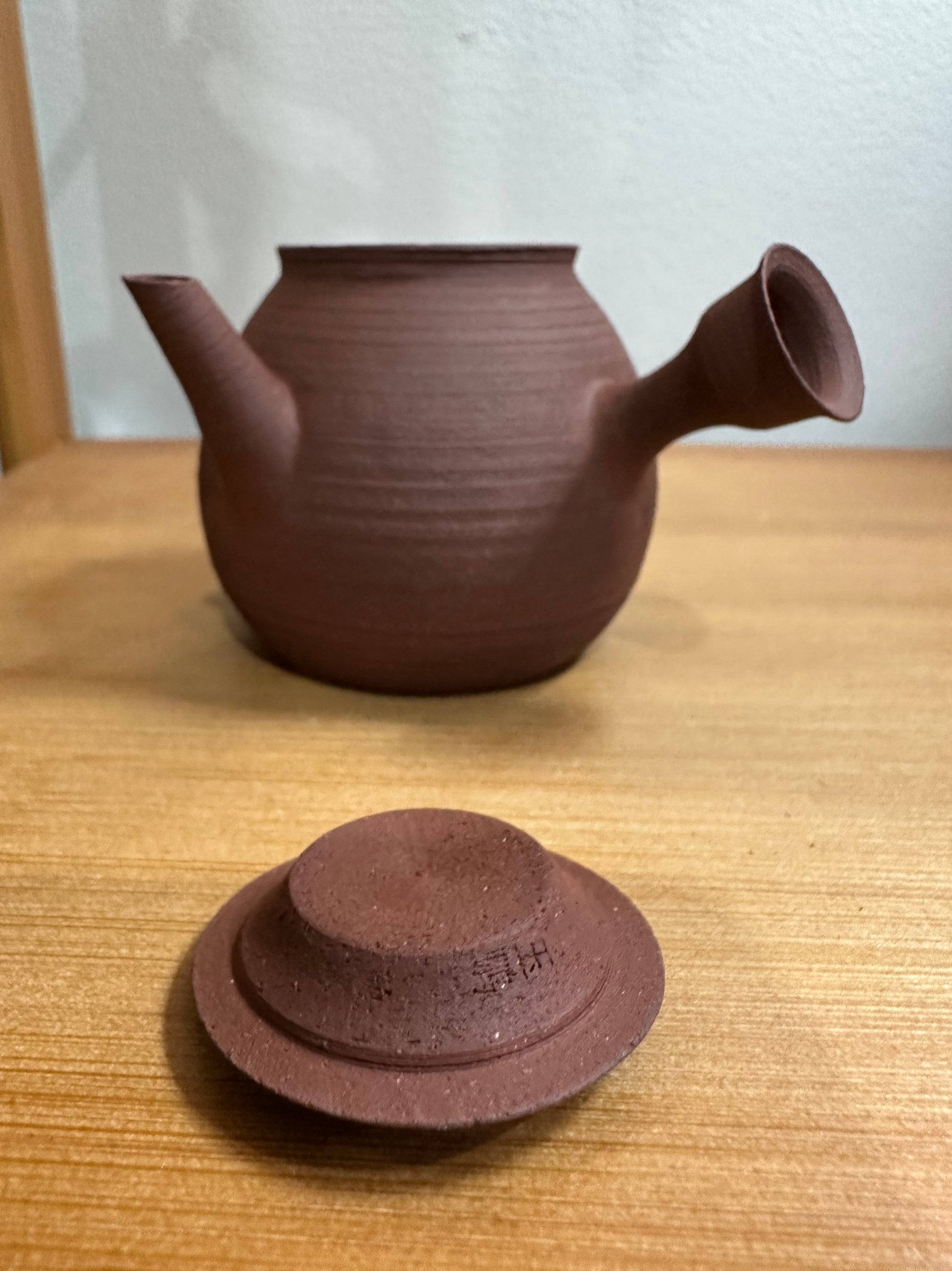 纯手工潮州手拉侧把壶 钟玉鹏作品 Pure handmade Chaozhou side handle teapot 茶壶